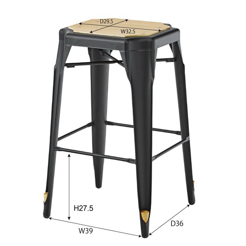 東谷 スチール 木製 椅子 おしゃれ カウンターチェア スタッキング