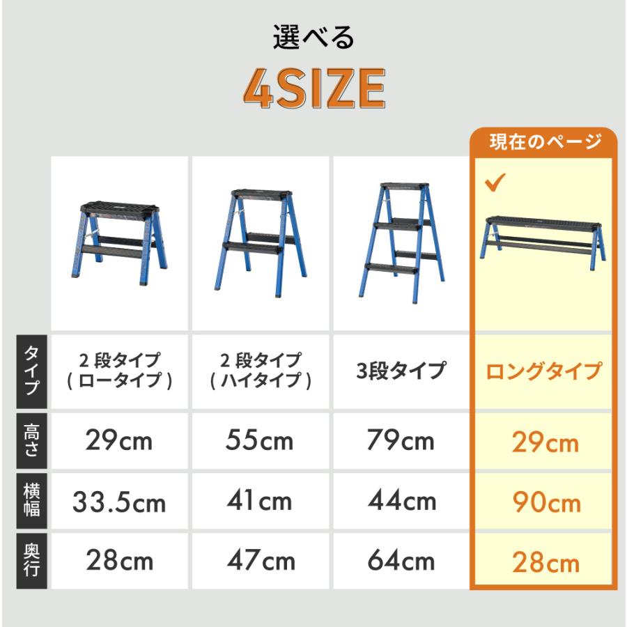脚立 アルミ おしゃれ 2段 踏み台 ステップ 折りたたみ 高さ29 アウトドア キャンプ 掃除 アメリカン スツール ベンチ 赤 黄 青 敬老の日 ギフト プレゼント |  | 11