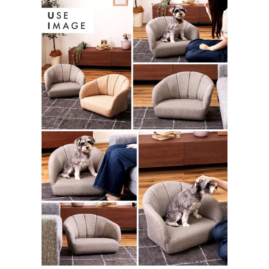 ペットソファ ソファ 犬 おしゃれ 猫 ペット用品 犬猫兼用  軽量 軽い グレー アイボリー 完成品 ペット シンプル ペットグッズ かわいい 北欧 ナチュラル |  | 12