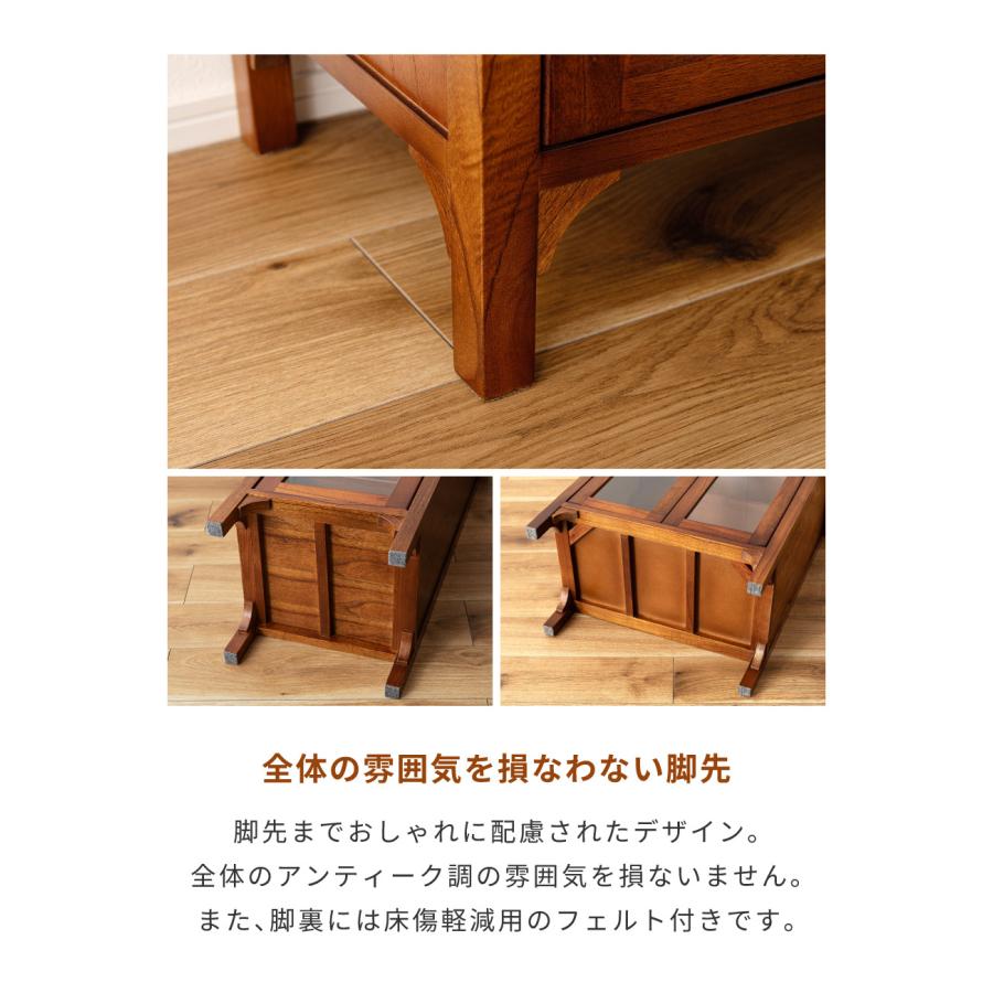 サイド オード 収納 アンティーク セット 東谷 キャビネット おしゃれ アンティーク 木製 扉付き サイドボード