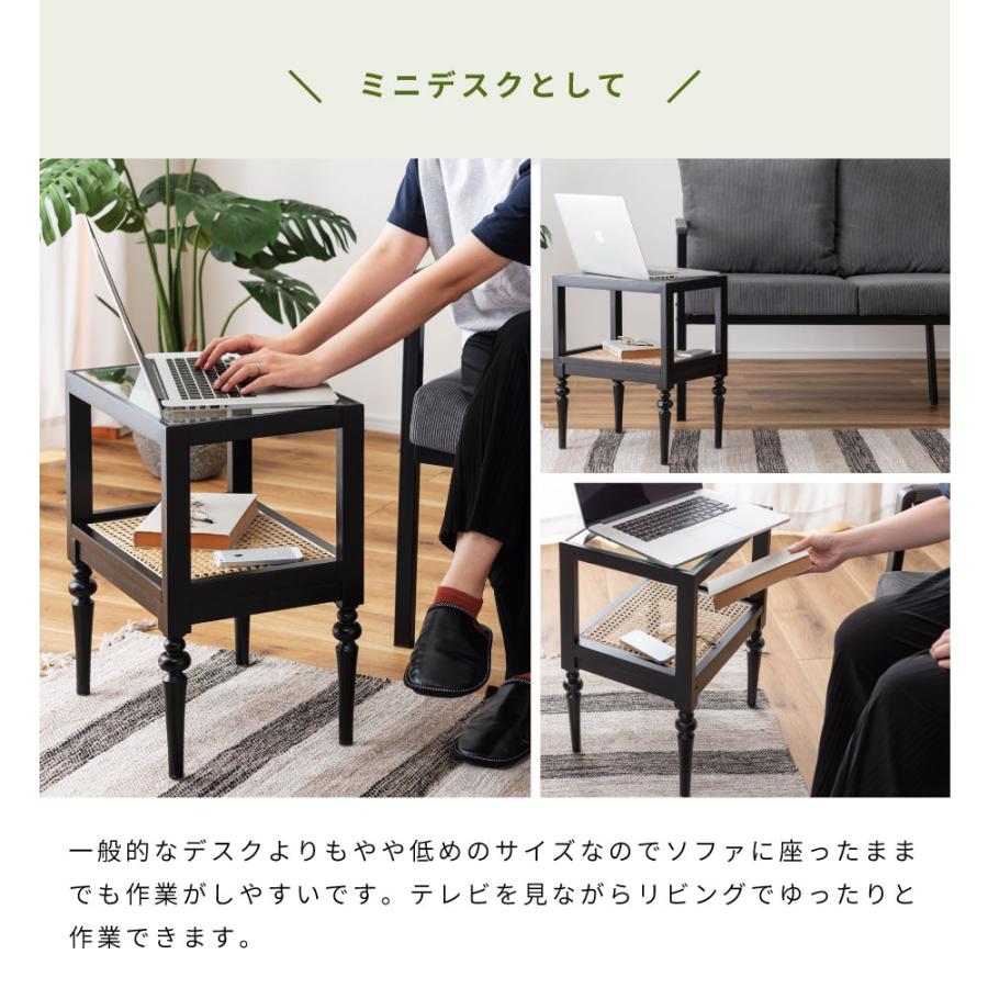 東谷 サイドテーブル ベッドサイドテーブル ナイトテーブル スリム