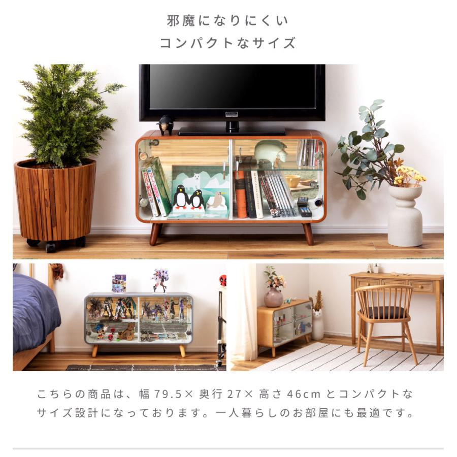 コレクションボックス フィギュアケース コレクションケース ガラスケース ショーケース 横型 アクリルスタンド グレー ブラウン ナチュラル ホワイト 推し棚 |  | 09