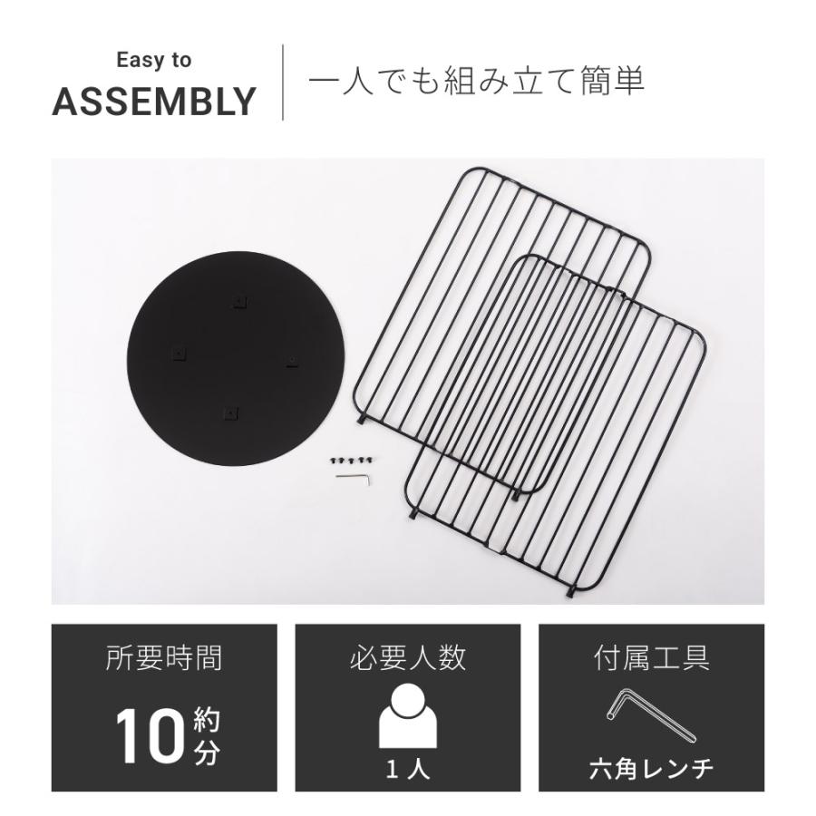 サイドテーブル おしゃれ 丸 円形 ナイトテーブル ベッドサイド コンパクト 北欧 韓国インテリア スチール 個性的 シンプル ブルー ベージュ ブラック | 東谷 | 14