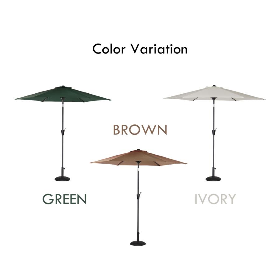 ガーデンパラソル パラソル 日除け 遮光 ベース付き 土台付き