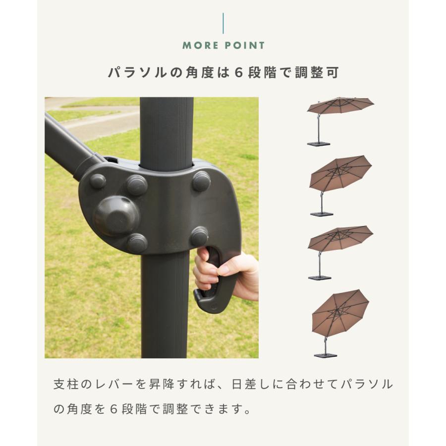 ガーデンパラソル 大型 UVカット アウトドア 日除け おしゃれ