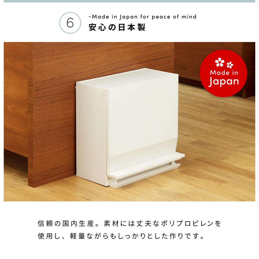 ゴミ箱 分別 おしゃれ 22.5リットル スリム ダストボックス 蓋つきゴミ箱 キャスター ペダル式 サニタリー収納 キッチン 資源ごみ 22.5L リビング 室内 おむつ |  | 11