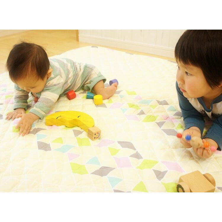 ベビーマット 150 150 洗える プレイマット 赤ちゃん 保証 おしゃれ 正方形 人気 安い コットン 父の日