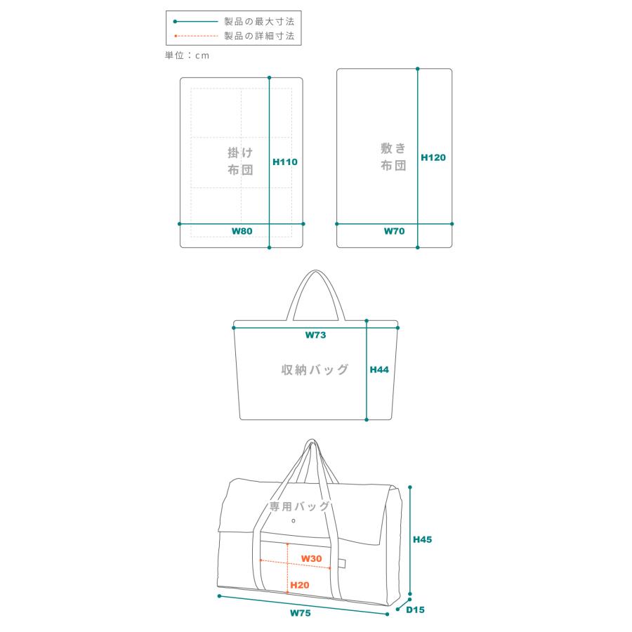 お昼寝布団セット 6点 子ども布団 収納バッグ バッグ 洗える 綿100