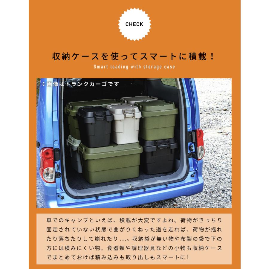 スタックカーゴ 2個セット 6.5L ツールボックス 工具箱 キャンプ アウトドア 軽い 軽量 カトラリー 防災 持ち運び スタッキング 車積 シンプル プラスチック | 東谷 | 09