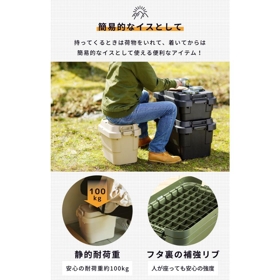 東谷 コンテナボックス 収納 2個セット キャンプ 20l スタッキング