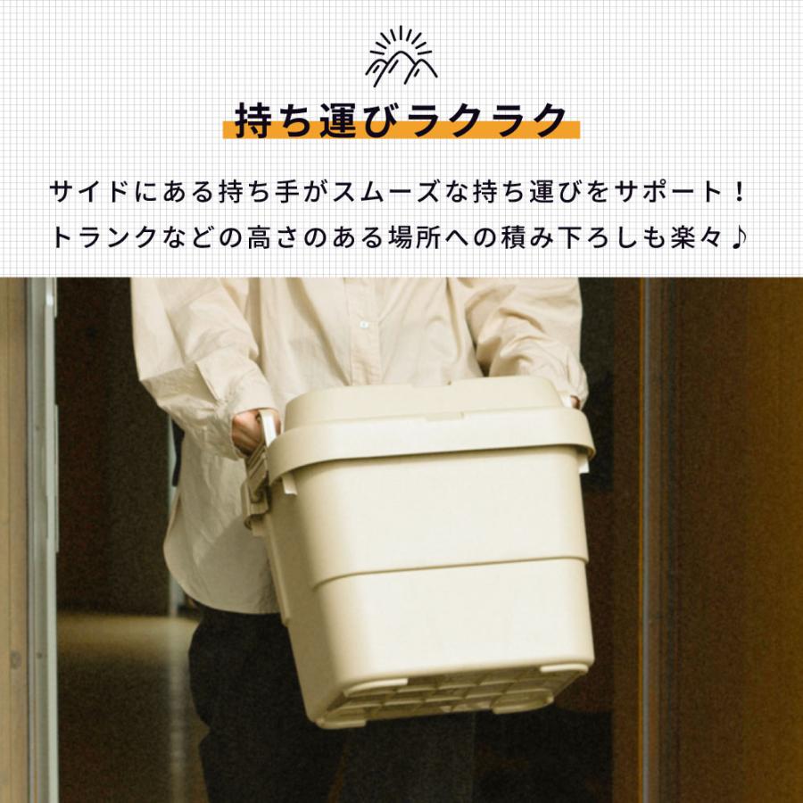 東谷 コンテナボックス 収納 2個セット キャンプ 20l スタッキング