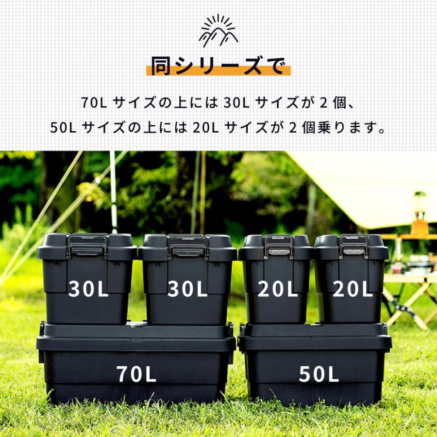 東谷 コンテナボックス 収納 2個セット キャンプ 20l スタッキング
