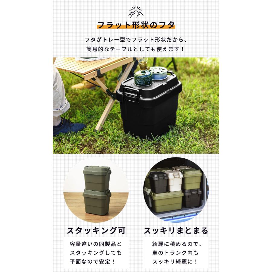 東谷 トランクカーゴ 容量20L 座れる 収納ボックス 収納ケース フタ