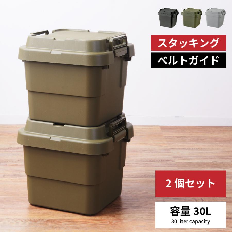 東谷 コンテナボックス 容量30L 2個セット 収納ボックス 収納ケース