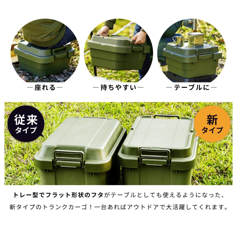 東谷 トランクカーゴ 容量18L 座れる 収納ボックス 収納ケース フタ