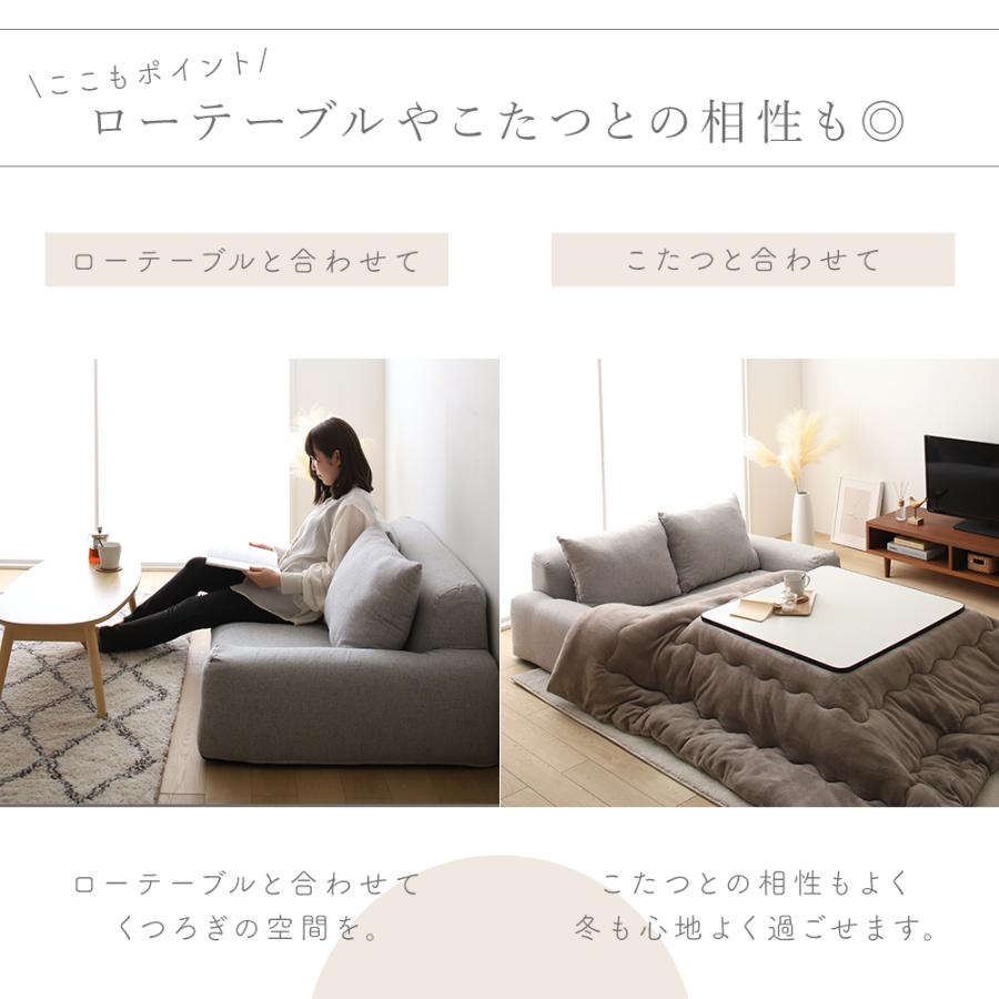 フロアソファ 低反発 日本製 座椅子 ローソファー マルチソファ 1人