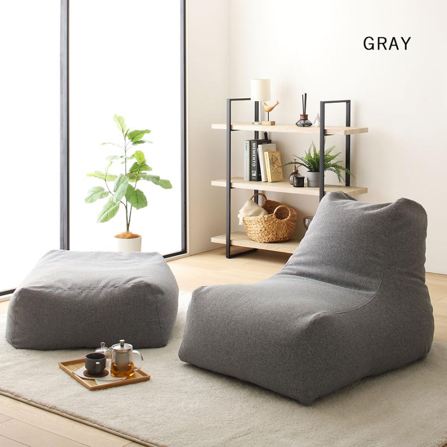 ビーズクッション ソファ 1人掛け モック シンプル 日本製 座椅子 ロー