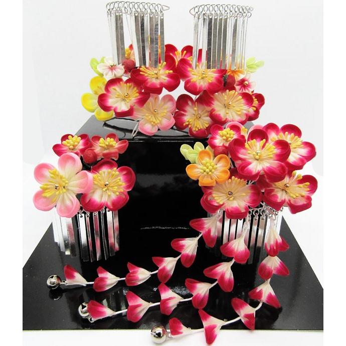 七五三勝山かんざし高級髪飾り3点セット7047 : 京の舞姿 - 通販