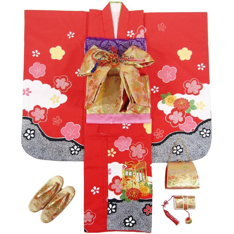 お買い得品♡七五三　7歳大きめ　女の子　セット　一式　黄緑　赤 楽天市場】七五三 着物 7歳 フルセット レンタル 女の子 〔赤ピンク色