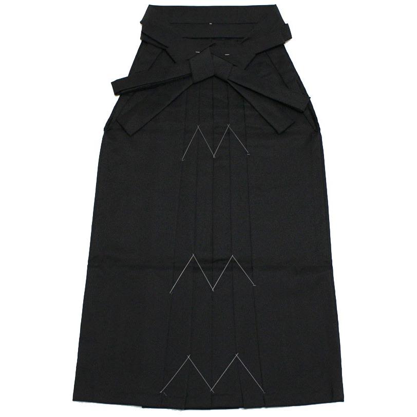 女性袴 無地 ３サイズ〔黒〕