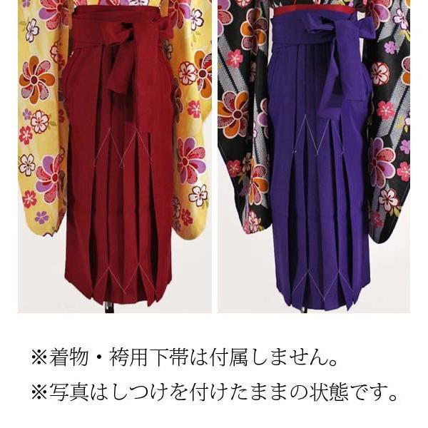 女児袴［えんじ］［紫］無地 95cm-150cm用7サイズ : 京の舞姿 - 通販