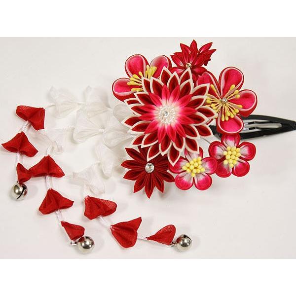 七五三髪飾り2点セット 赤 kgk124 : 京の舞姿 - 通販 - Yahoo!ショッピング