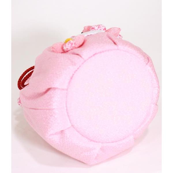 七五三　ピンク　うさぎ kimono cafe（キモノカフェ） 七五三 バッグ ふっくら飾り うさぎ 花