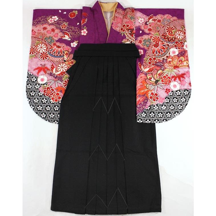 二尺袖着物　袴２点セットneh02