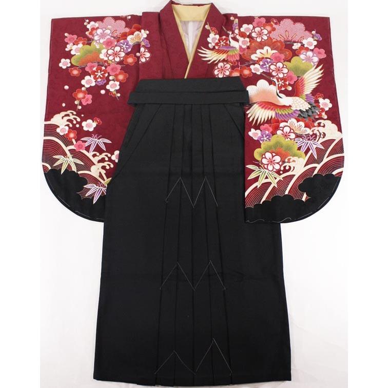 二尺袖着物 袴２点セットneh15