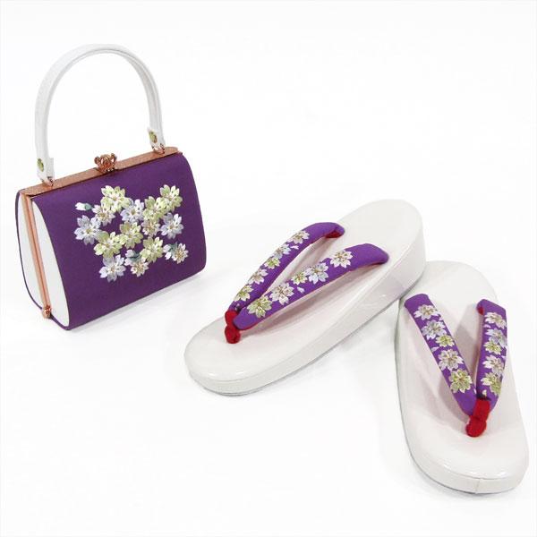 七五三7歳用 正絹結び帯＋箱せこセットohsk03紫 : 京の舞姿 - 通販