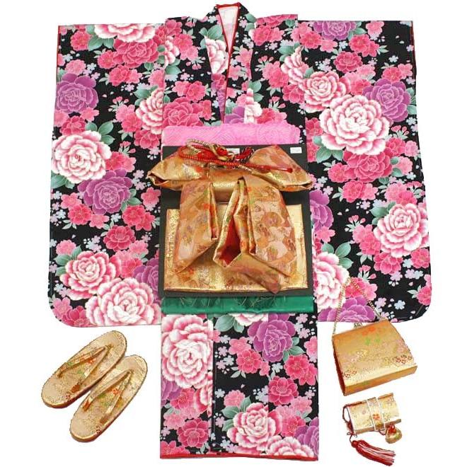 七五三 女の子7歳着物20点セット 合繊rrbo05 : 京の舞姿 - 通販