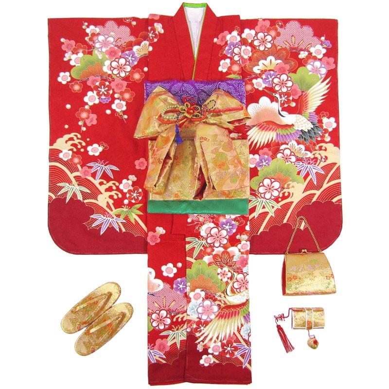 七五三女の子7歳着物20点セット合繊wags13 : 京の舞姿 - 通販 - Yahoo