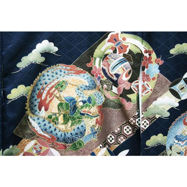 男の子お宮参り着物yama02 龍 紺 : 京の舞姿 - 通販 - Yahoo!ショッピング