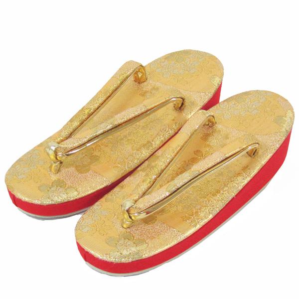 七五三7歳女の子草履バッグセットzobg01 金 : 京の舞姿 - 通販