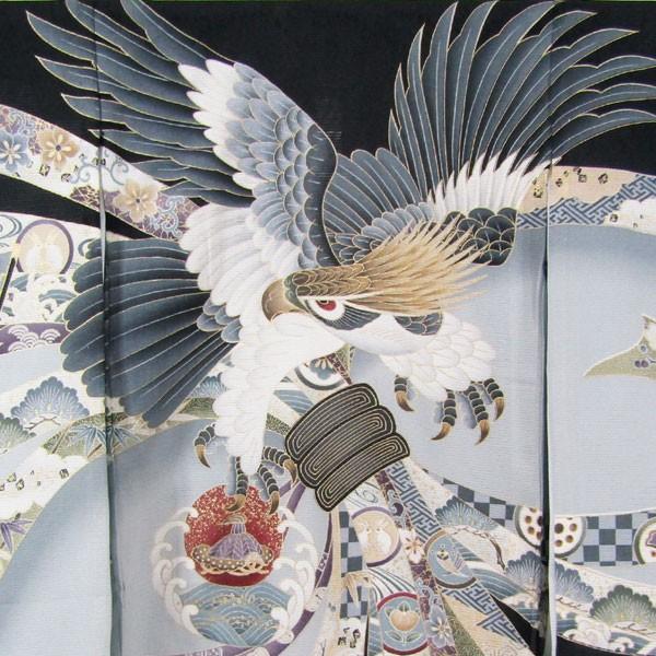 レンタル］夏の男の子正絹お宮参り着物9点セットrbro02 : お宮参り