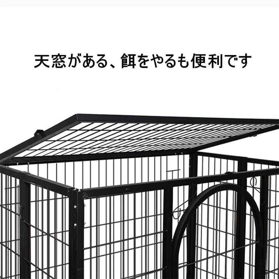 ペットケージ 鉄製 犬檻 犬小屋 ケージ ペットサークル ドッグケージ ペットフェンス 大型 中型犬用 ペット用品 ダブルドア キャスター付き ペットケージ 鉄製 犬檻 犬小屋 ケージ ペットサークル ドッグケージ ペットフェンス 大型 中型犬用 ペット用品 ダブルドア キャスター付き