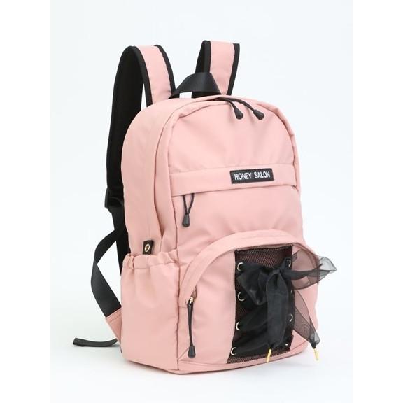 Honey Salony ハニーサロン オーガンジーレースアップリュック 新着