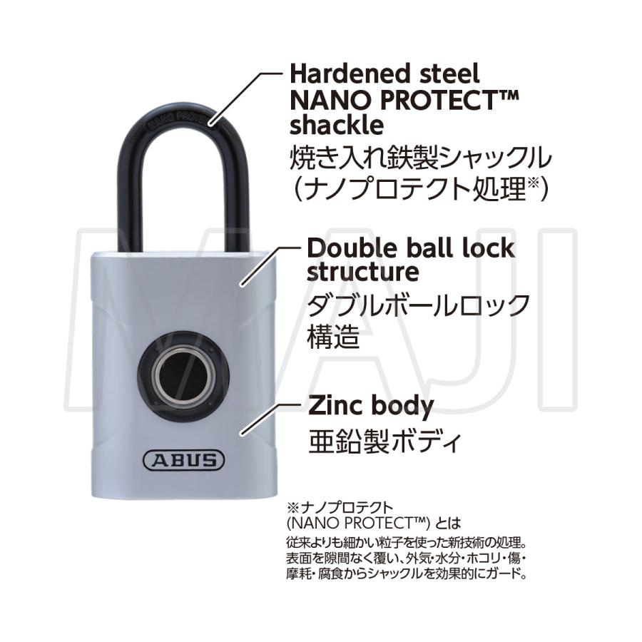 ABUS,アバス 南京錠 スマート南京錠 アバスタッチ ABUS Touch : 鍵の