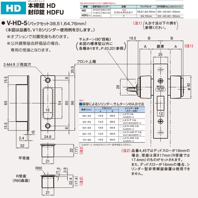 GOAL 鍵 交換 ゴール 本締錠 HDシリーズ 5型(玄関錠) : 鍵の卸売り