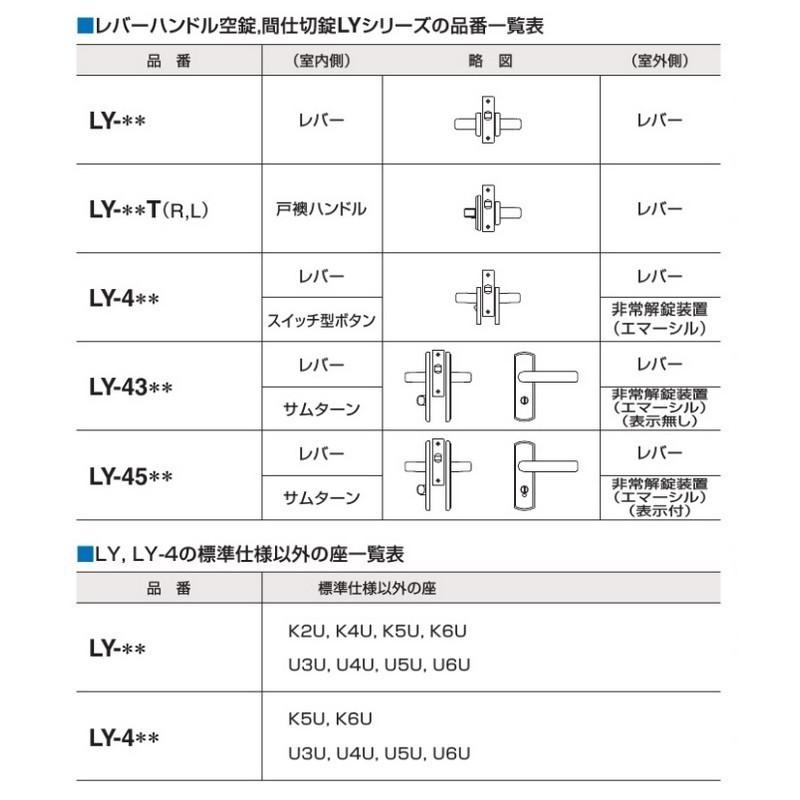 鍵　交換　GOAL,ゴール　LY-T 戸襖錠　LYシリーズ｜maji｜04
