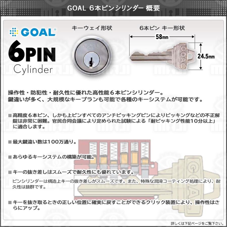 GOAL 鍵 交換 GOAL,ゴール ユニロック円筒錠 UHシリーズ 5型