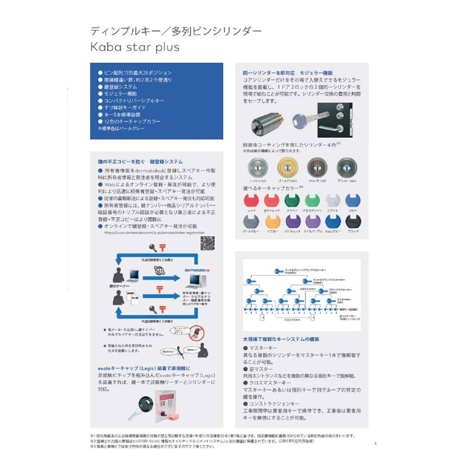 鍵 交換 Kaba star plus,カバスタープラス 8800 引違い戸錠 : 鍵