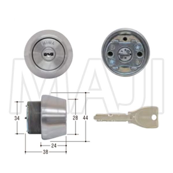 美和ロック MCY-262 美和ロック,MIWA PR-TE24,SWLSP シルバー（ST）色