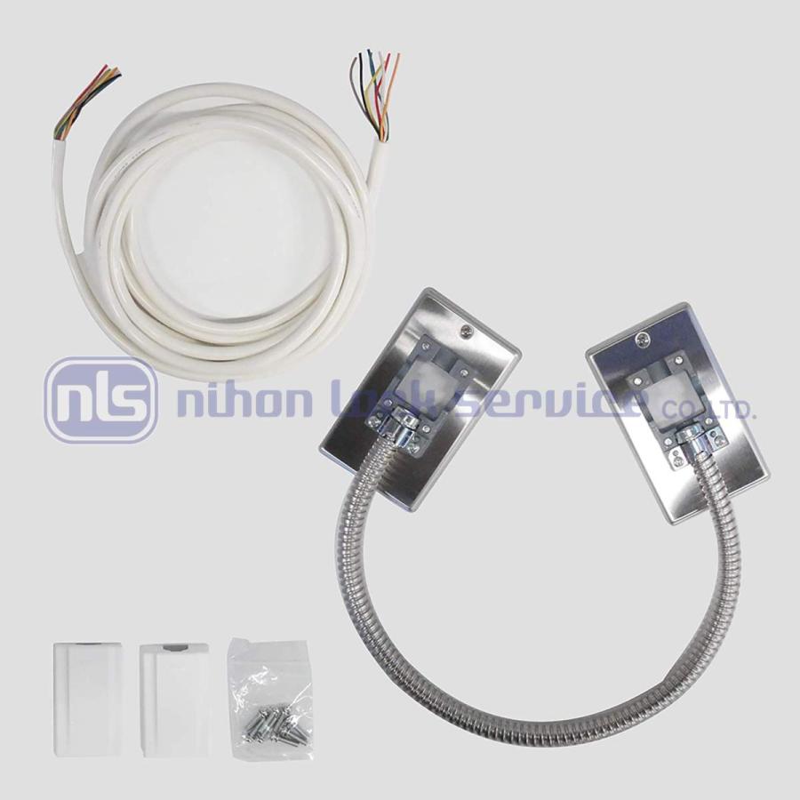 MIWA，美和ロック　TEP-8 面付通電金具（プレート付/通電コード3200mm付）