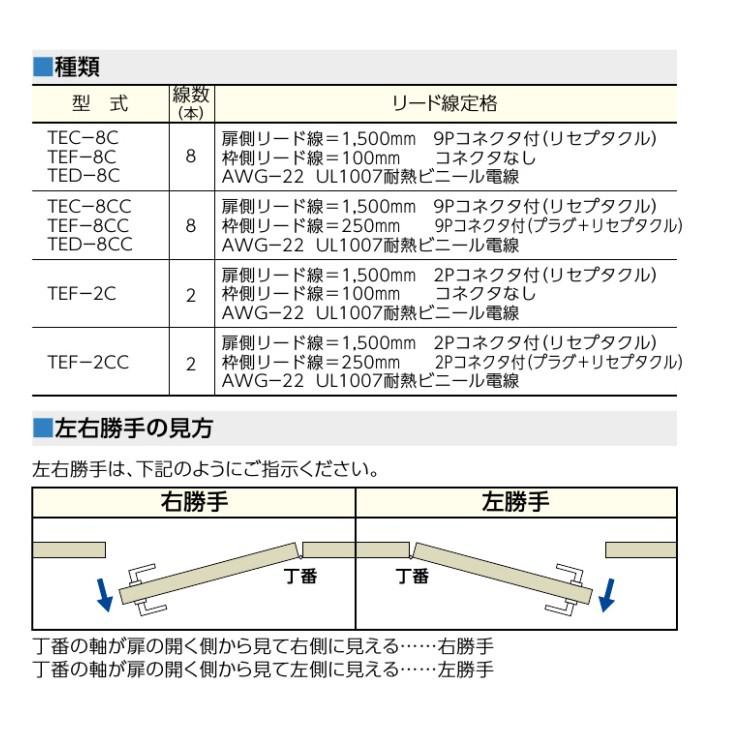 美和ロック MIWA,美和ロック TEC,TEF,TED通電金具 [MIWA-TE] : 鍵の