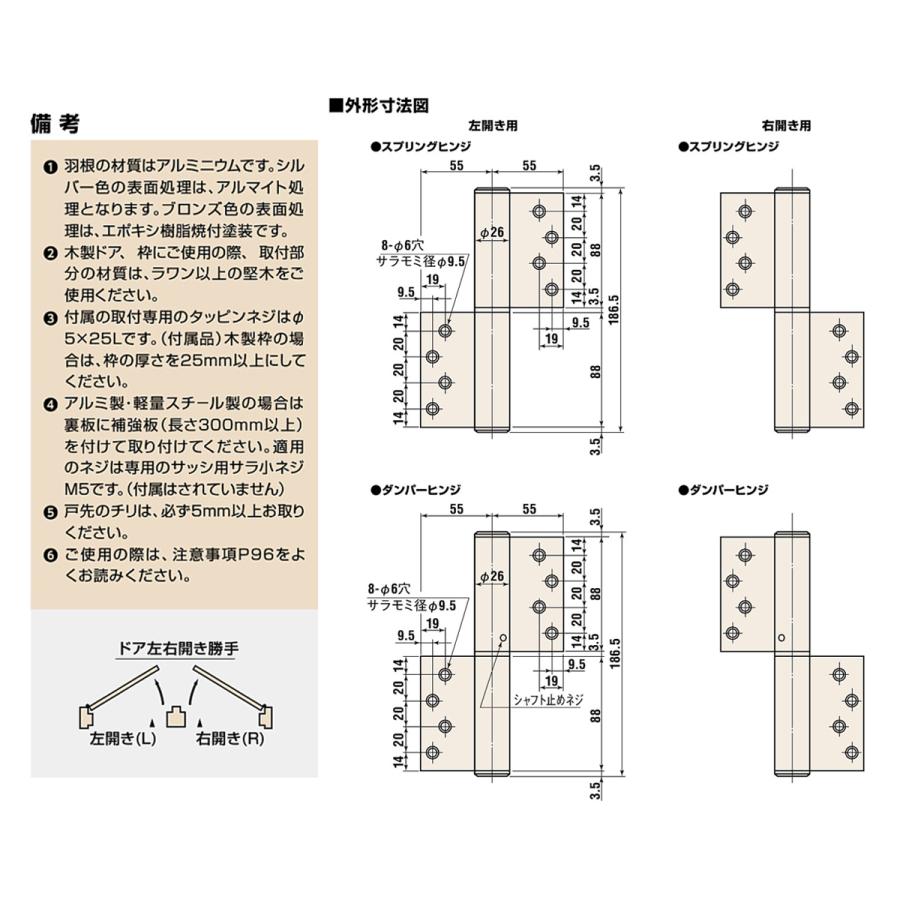日東工器 日東工器（デンセイ） オートヒンジ丁番型 1000シリーズ 1100