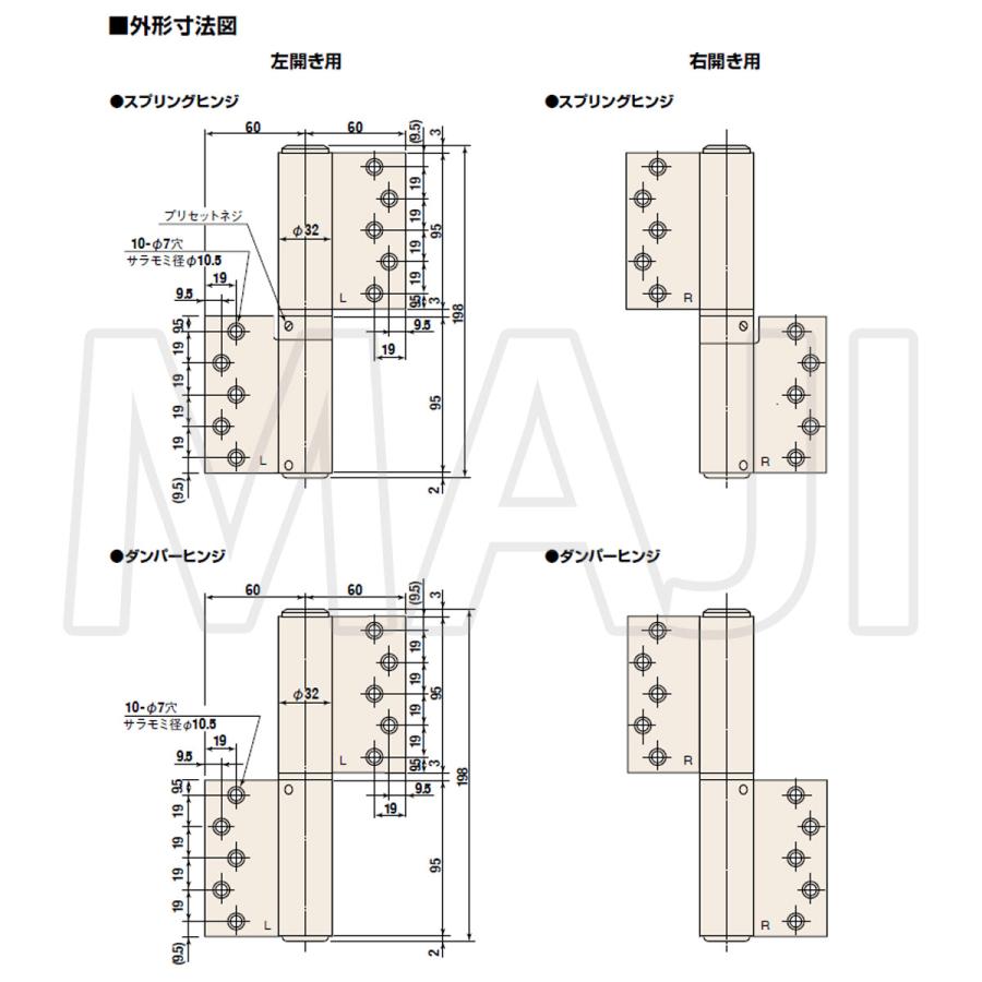 日東工器 日東工器（デンセイ） オートヒンジ丁番型 100シリーズ 112型