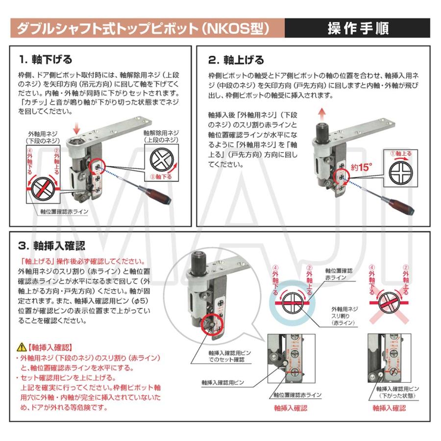 日東工器（デンセイ）　オートヒンジ中心吊型　AFDシリーズ　AFD-12H-M型　右勝手(R)/左勝手(L)｜maji｜04