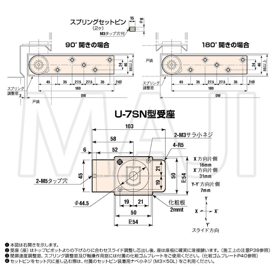 日東工器 日東工器（デンセイ） オートヒンジ中心吊型 AFD