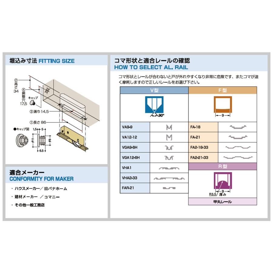 鍵　交換　家研販売,KAKEN　木製引戸用戸車　O5-(　)型｜maji｜05